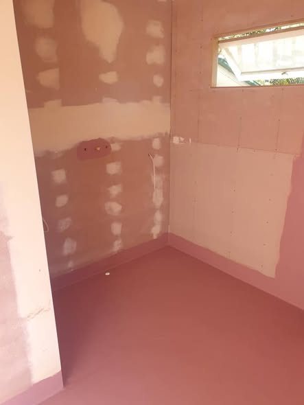 Membrane being applied to a Brisbane balcony